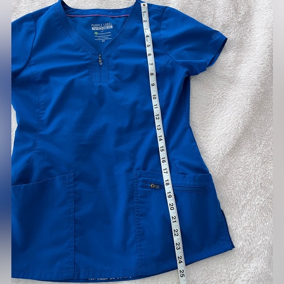 EUC Purple Label Yoga by Healing Hands Scrub Top - Picture 6 of 7